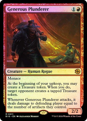 FOIL Generous Plunderer ~ The Big Score [ Excellent ] [ Magic MTG ]