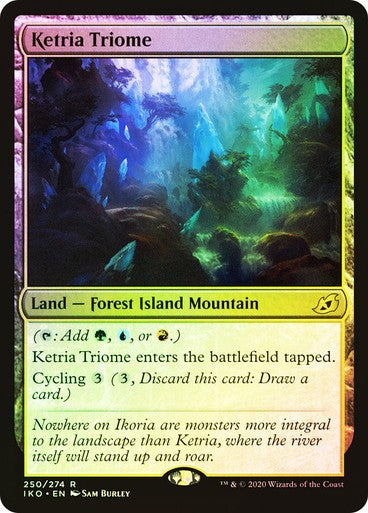 FOIL Ketria Triome ~ Ikoria [ NearMint ] [ Magic MTG ]
