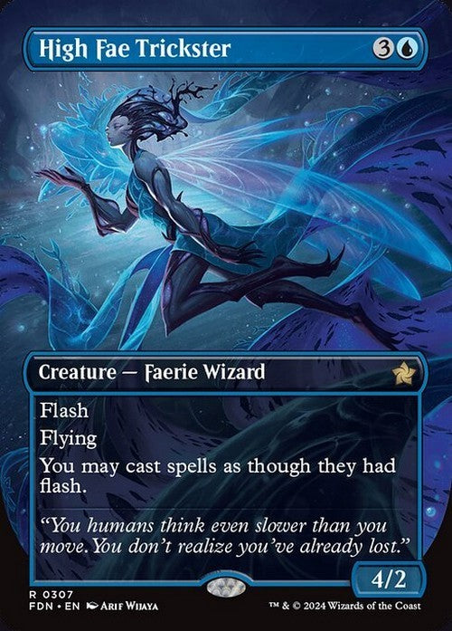 BORDERLESS High Fae Trickster ~ Foundations [ NearMint ] [ Magic MTG ]