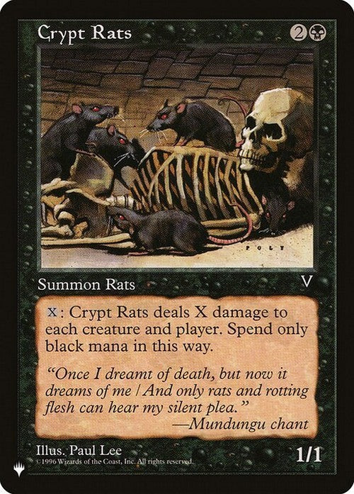 Crypt Rats ~ The List [ NearMint ] [ Magic MTG ]
