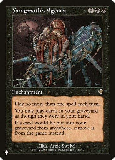 Yawgmoth's Agenda ~ The List [ NearMint ] [ Magic MTG ]