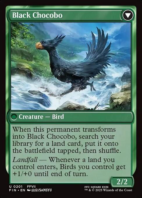 Sidequest: Raise a Chocobo / Black Chocobo ~ Final Fantasy [ NM ] [ Magic MTG ]
