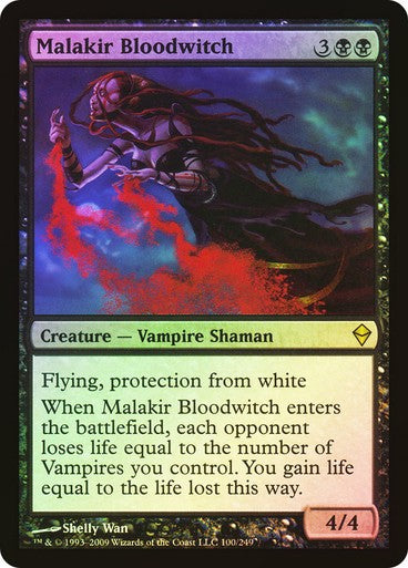 FOIL Malakir Bloodwitch ~ Zendikar [ Excellent ] [ Magic MTG ]