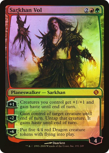 FOIL Sarkhan Vol ~ Shards of Alara [ PLAYED ] [ Magic MTG ]