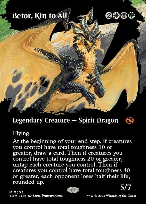 BORDERLESS Betor, Kin to All ~ Tarkir: Dragonstorm [ EX ] [ Magic MTG ]
