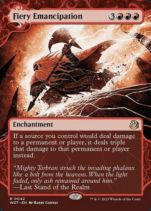 Fiery Emancipation ~ Wilds of Eldraine: Enchanting Tales [ NM ] [ Magic MTG ]