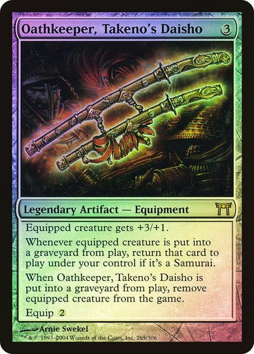 FOIL Oathkeeper, Takeno's Daisho ~ Champions of Kamigawa [ Excellent ] [ MTG ]