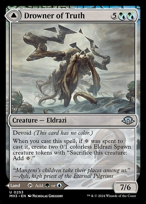 Drowner of Truth / Drowned Jungle ~ Modern Horizons 3 [ NearMint ] [ Magic MTG ]