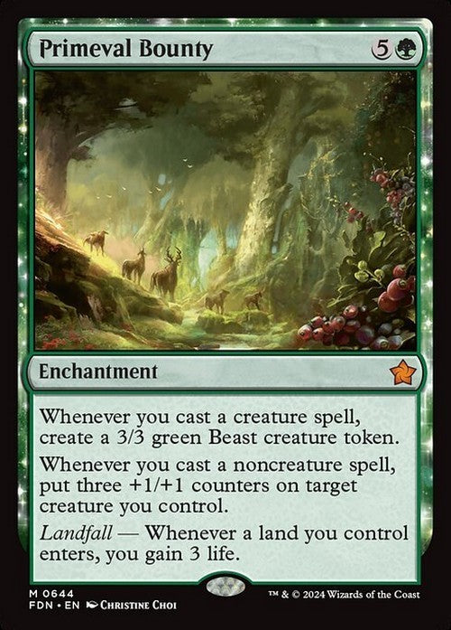 Primeval Bounty ~ Foundations [ NearMint ] [ Magic MTG ]