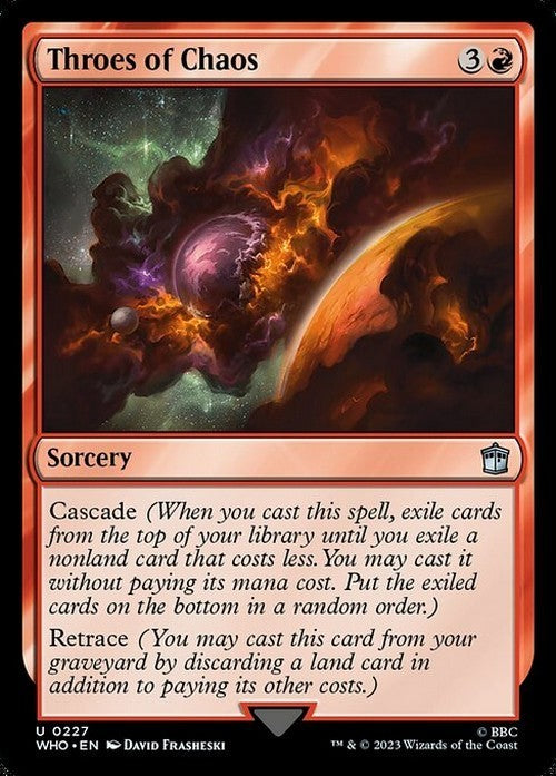 Throes of Chaos ~ Commander: Doctor Who [ NearMint ] [ Magic MTG ]