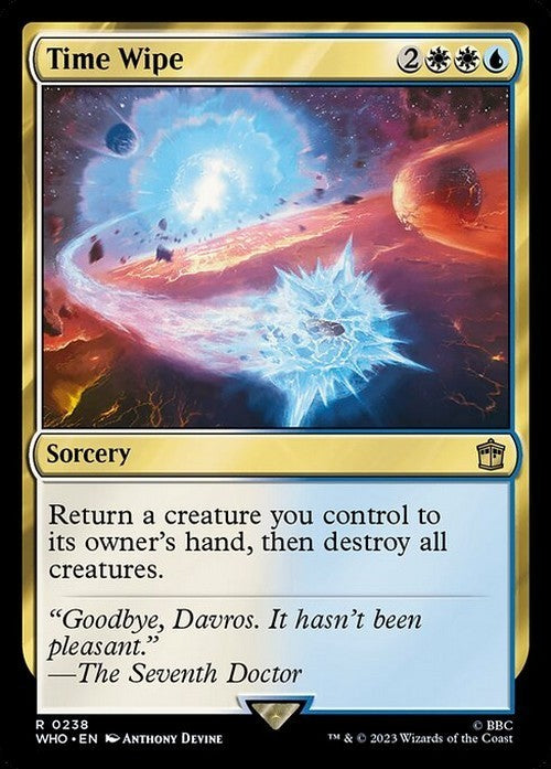 Time Wipe ~ Commander: Doctor Who [ NearMint ] [ Magic MTG ]