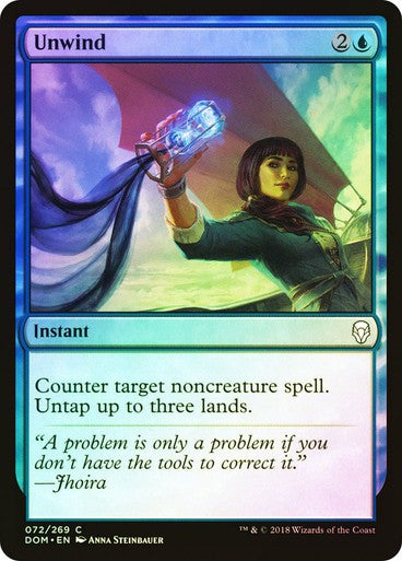 FOIL Unwind ~ Dominaria [ Excellent ] [ Magic MTG ]