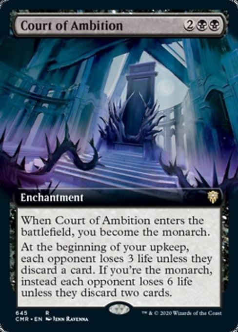 BORDERLESS Court of Ambition ~ Commander Legends 1 [ NearMint ] [ Magic MTG ]