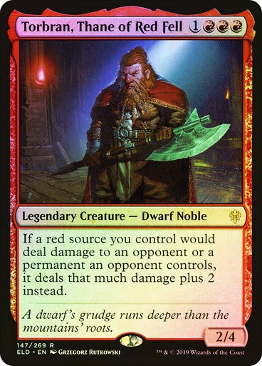 FOIL Torbran, Thane of Red Fell ~ Throne of Eldraine [ NearMint ] [ Magic MTG ]