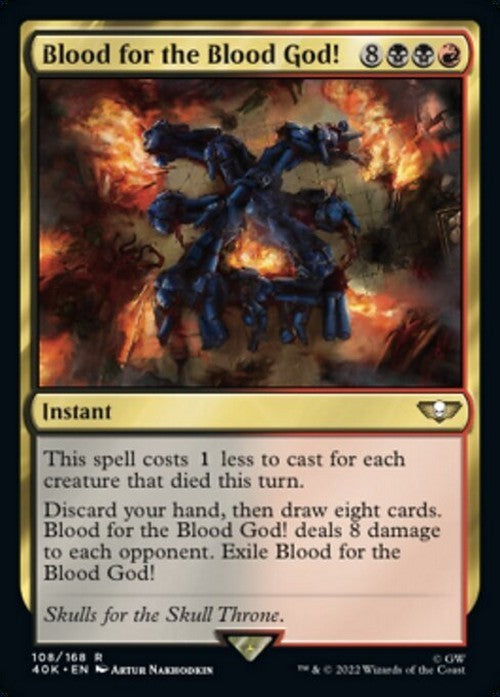 Blood for the Blood God! ~ Commander: Warhammer 40,000 [ NM ] [ Magic MTG ]