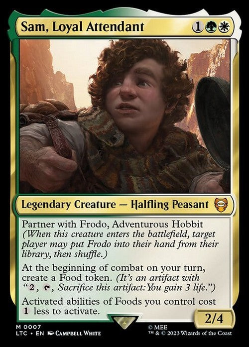 Sam, Loyal Attendant ~ Commander: The Lord of the Rings [ NM ] [ Magic MTG ]