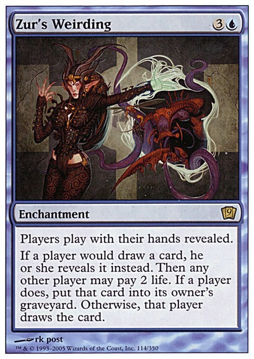 Zur's Weirding ~ Ninth Edition [ Excellent ] [ Magic MTG ]