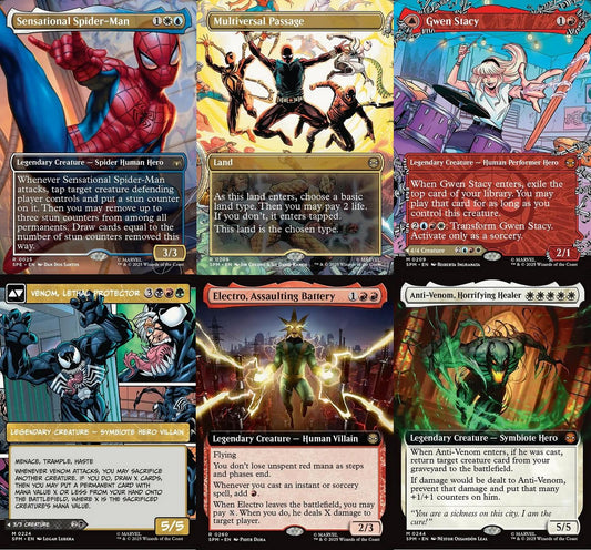 Choose your BORDERLESS / Extended ~ Spider-Man [ NearMint ] [ Magic MTG ] - London Magic Traders Ltd
