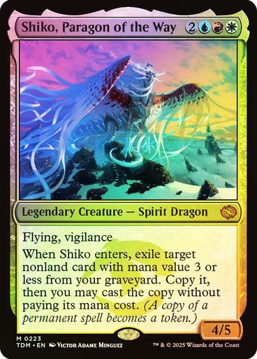 FOIL Shiko, Paragon of the Way ~ Tarkir: Dragonstorm [ NM ] [ Magic MTG ]