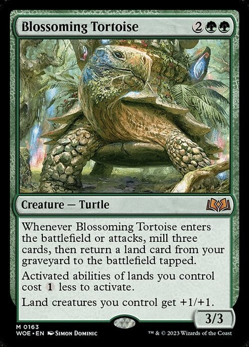 Blossoming Tortoise ~ Wilds of Eldraine [ NM ] [ Magic MTG ]