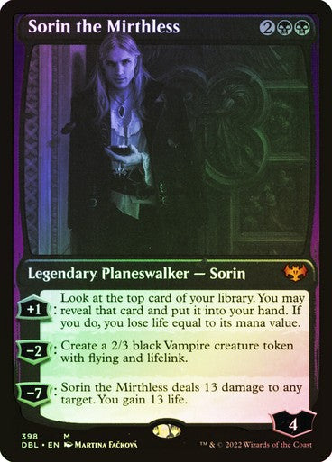 FOIL Sorin the Mirthless ~ Double Feature [ Excellent ] [ Magic MTG ]