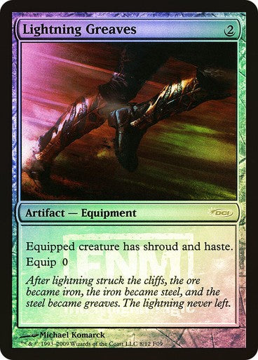 FOIL Lightning Greaves ~ Friday Night Magic Promos [ Excellent ] [ Magic MTG ]