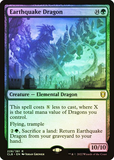 FOIL Earthquake Dragon ~ Commander Legends 2 [ NM ] [ Magic MTG ]