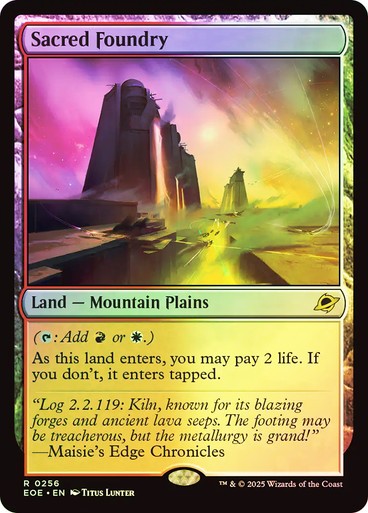 FOIL Sacred Foundry ~ Edge of Eternities [ NearMint ] [ Magic MTG ] - London Magic Traders Ltd