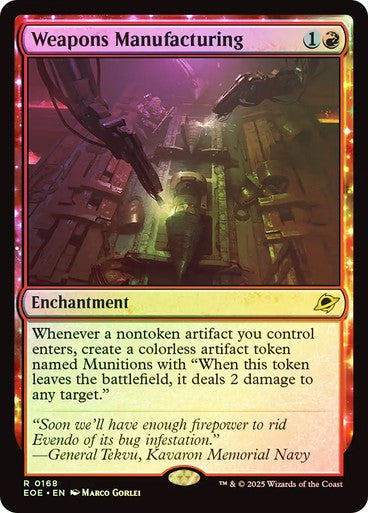 FOIL Weapons Manufacturing ~ Edge of Eternities [ NearMint ] [ Magic MTG ] - London Magic Traders Ltd