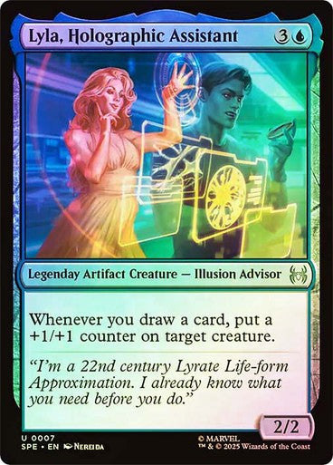FOIL Lyla, Holographic Assistant ~ Spider-Man [ NM ] [ Magic MTG ] - London Magic Traders Ltd