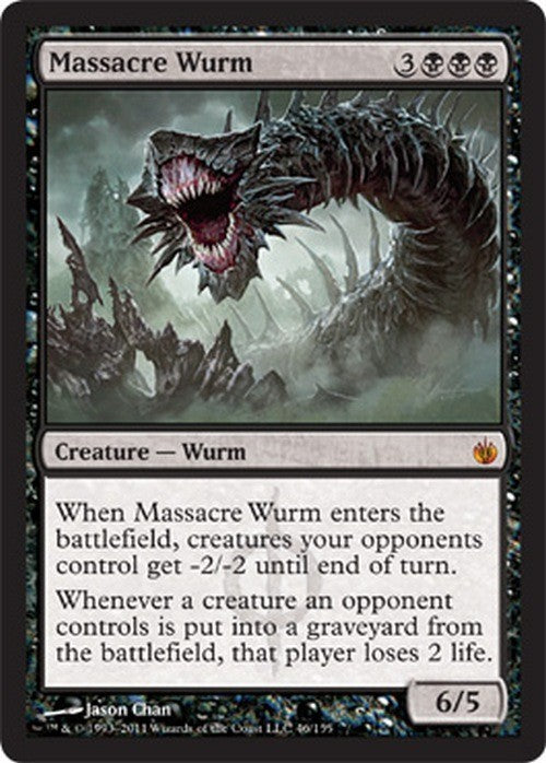 Massacre Wurm ~ Mirrodin Besieged [ Excellent ] [ Magic MTG ] - London Magic Traders Ltd