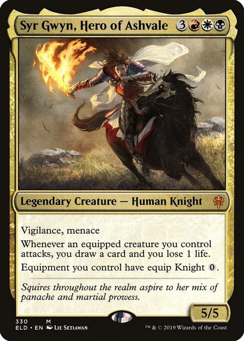 Syr Gwyn, Hero of Ashvale ~ Throne of Eldraine [ NM ] [ Magic MTG ] - London Magic Traders Ltd