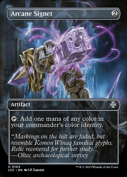 BORDERLESS Arcane Signet ~ Commander: The Lost Caverns of Ixalan [ NM ] [ MTG ]