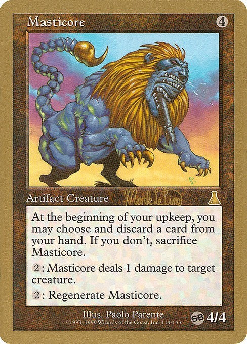 Masticore (GOLD-BORDERED) ~ World Championship [ Excellent ] [ Magic MTG ]