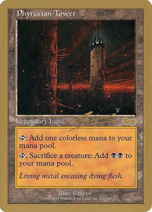 Phyrexian Tower (GOLD-BORDERED) ~ World Championship [ Excellent ] [ Magic MTG ]