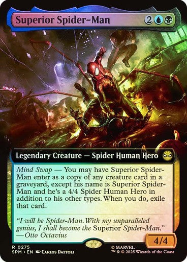 FOIL BORDERLESS Superior Spider-Man ~ Spider-Man [ NM ] [ Magic MTG ]