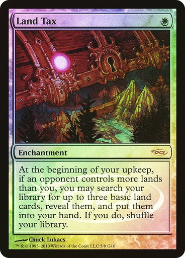 FOIL Land Tax ~ Judge Rewards Promos [ Excellent ] [ Magic MTG ] - London Magic Traders Ltd