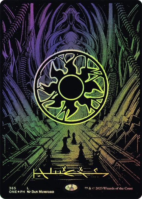 Choose your OIL SLICK RAISED Foil Land ~ Phyrexia All Will Be One [ NM ] [ MTG ]