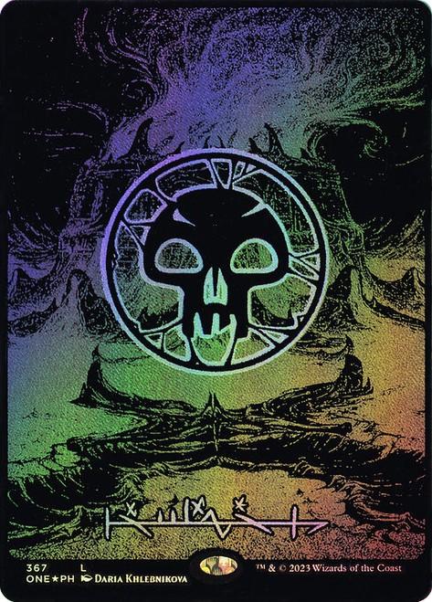 Choose your OIL SLICK RAISED Foil Land ~ Phyrexia All Will Be One [ NM ] [ MTG ]