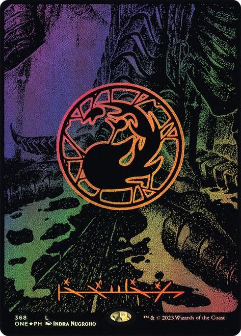 Choose your OIL SLICK RAISED Foil Land ~ Phyrexia All Will Be One [ NM ] [ MTG ]