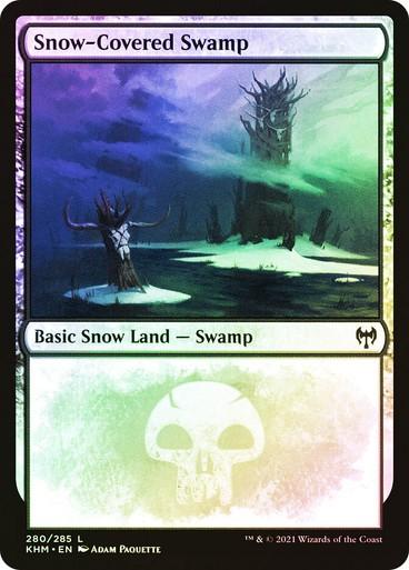 Choose your FOIL Snow-Covered Land ~ Kaldheim [ NM ] [ Magic MTG ]