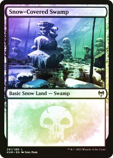 Choose your FOIL Snow-Covered Land ~ Kaldheim [ NM ] [ Magic MTG ]