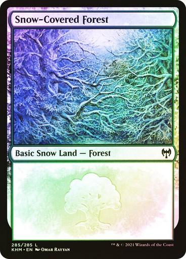 Choose your FOIL Snow-Covered Land ~ Kaldheim [ NM ] [ Magic MTG ]