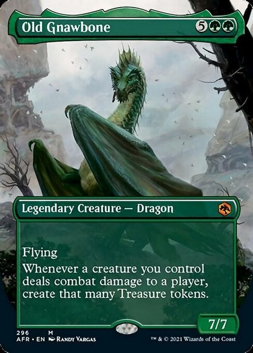 BORDERLESS Old Gnawbone ~ Adventures in the Forgotten Realms [ NM ] [ MTG ]