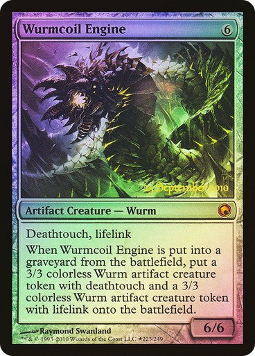FOIL Wurmcoil Engine ~ Prerelease Scars of Mirrodin [ Excellent ] [ Magic MTG ]