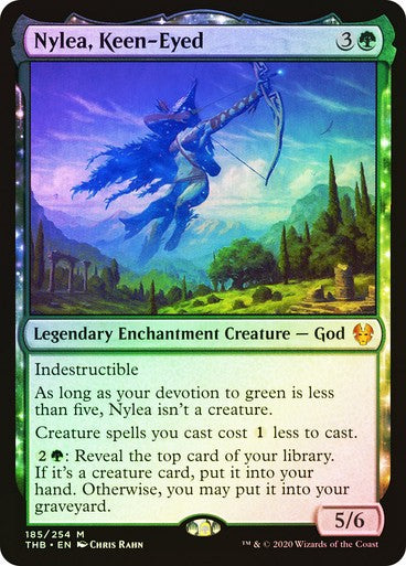 FOIL Nylea, Keen-Eyed ~ Theros Beyond Death [ NearMint ] [ Magic MTG ]