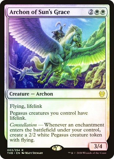 FOIL Archon of Sun's Grace ~ Theros Beyond Death [ NearMint ] [ Magic MTG ]