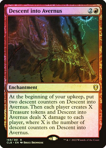 FOIL Descent into Avernus ~ Commander Legends 2 [ NM ] [ Magic MTG ]