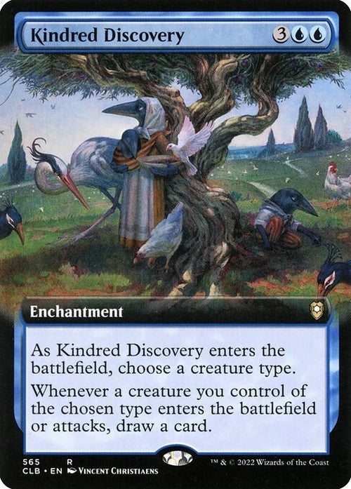 BORDERLESS Kindred Discovery ~ Commander Legends 2 [ NM ] [ Magic MTG ]