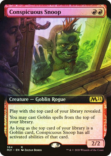 FOIL BORDERLESS Conspicuous Snoop ~ Core 2021 [ NearMint ] [ Magic MTG ]